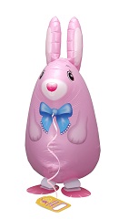 Pink Rabbit Walking Pet Balloon お散歩うさちゃん　ピンク
